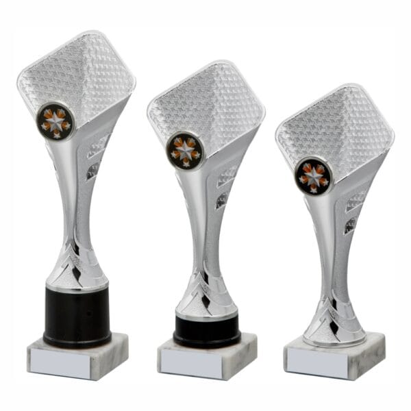 Silver and Black Sculpture