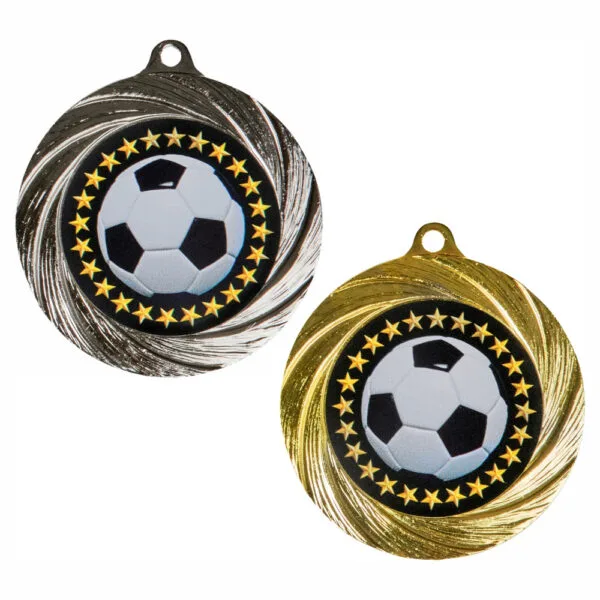 Large 70mm Gold Football Medal