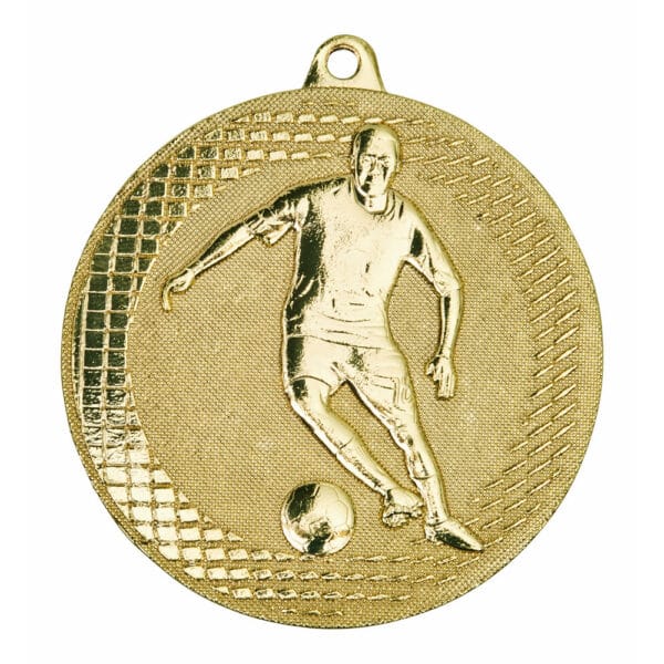 Gold Male Football Medal