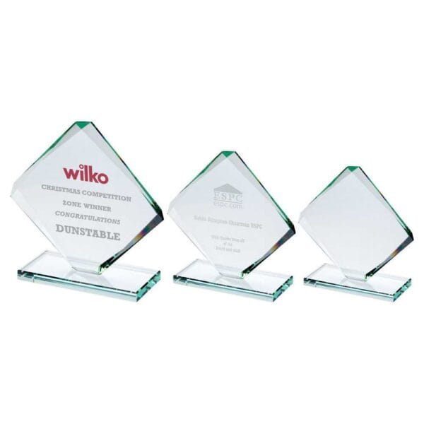 JADE GLASS STANDARD DIAMOND PLAQUE (10mm THICK)