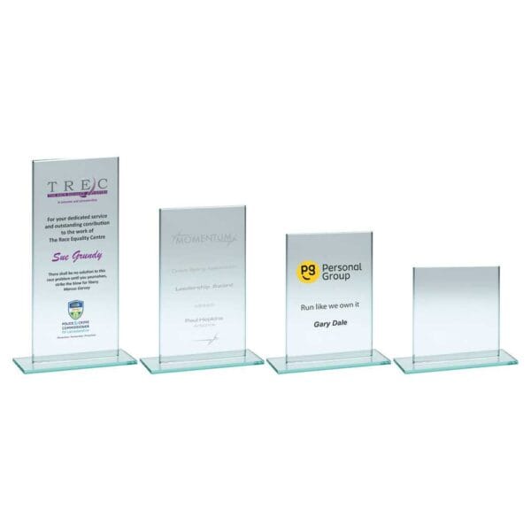 JADE GLASS NARROW PLAQUE (4mm THICK)